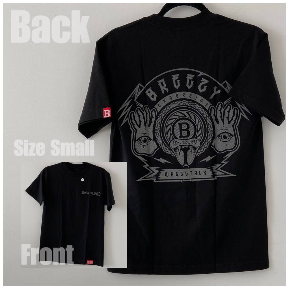 Men’s Breezy Excursion Wheel Talk Graphic Tee Size Small